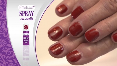 Eterluxe MAROON Spray on Nails World Fastest Manicure RRP 9.98 CLEARANCE XL 99p